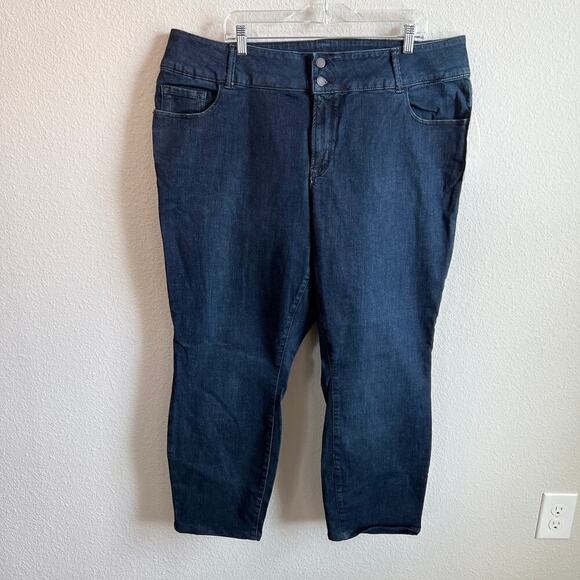 New Old Navy Rockstar Jeans Women's 24 Plus Short Skinny Mid Rise Sculpt Stretch - Picture 1 of 9
